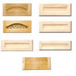 Czoła szuflad surowe sosnowe